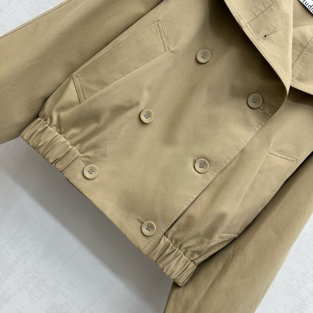 Acne Studios Short shawl trench coat - Picture 2 of 8